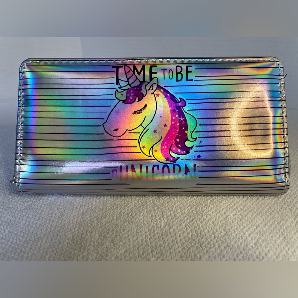 Aurora Wings Unicorn Wallet or Wristlet. NWT